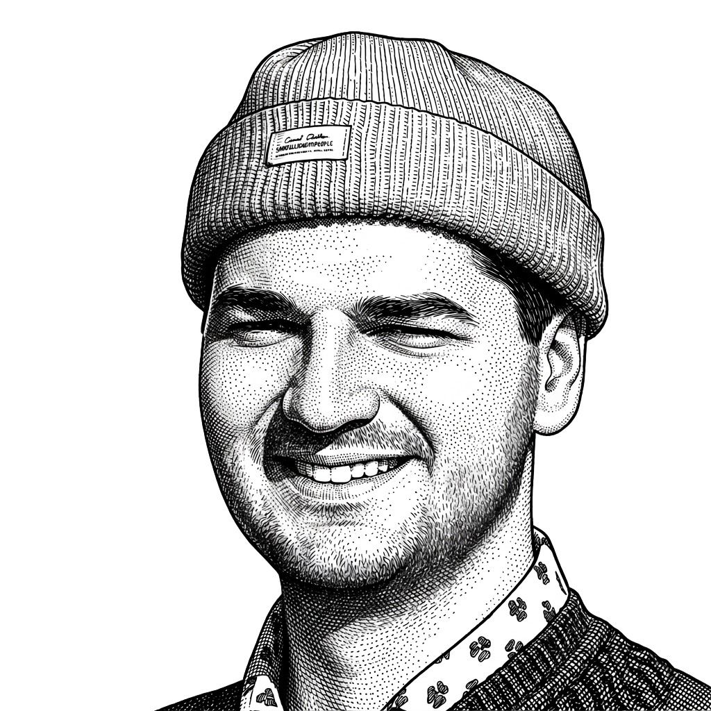 Hedcut portrait of Riccardo b.